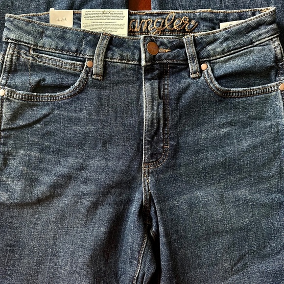 NWT!!!Wrangler Retro High Rise Flare Trumpet Jeans In Jana - Picture 10 of 16